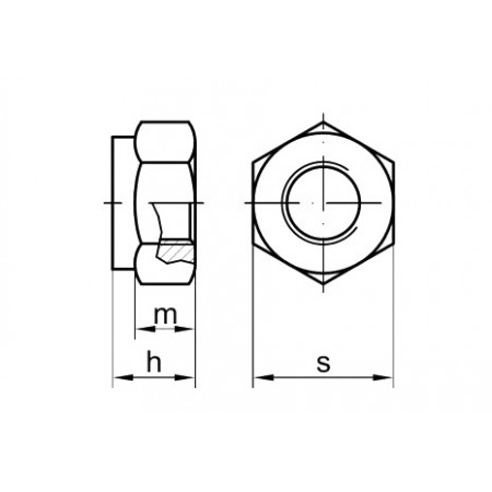 Гайка DIN 985 М 10 А2